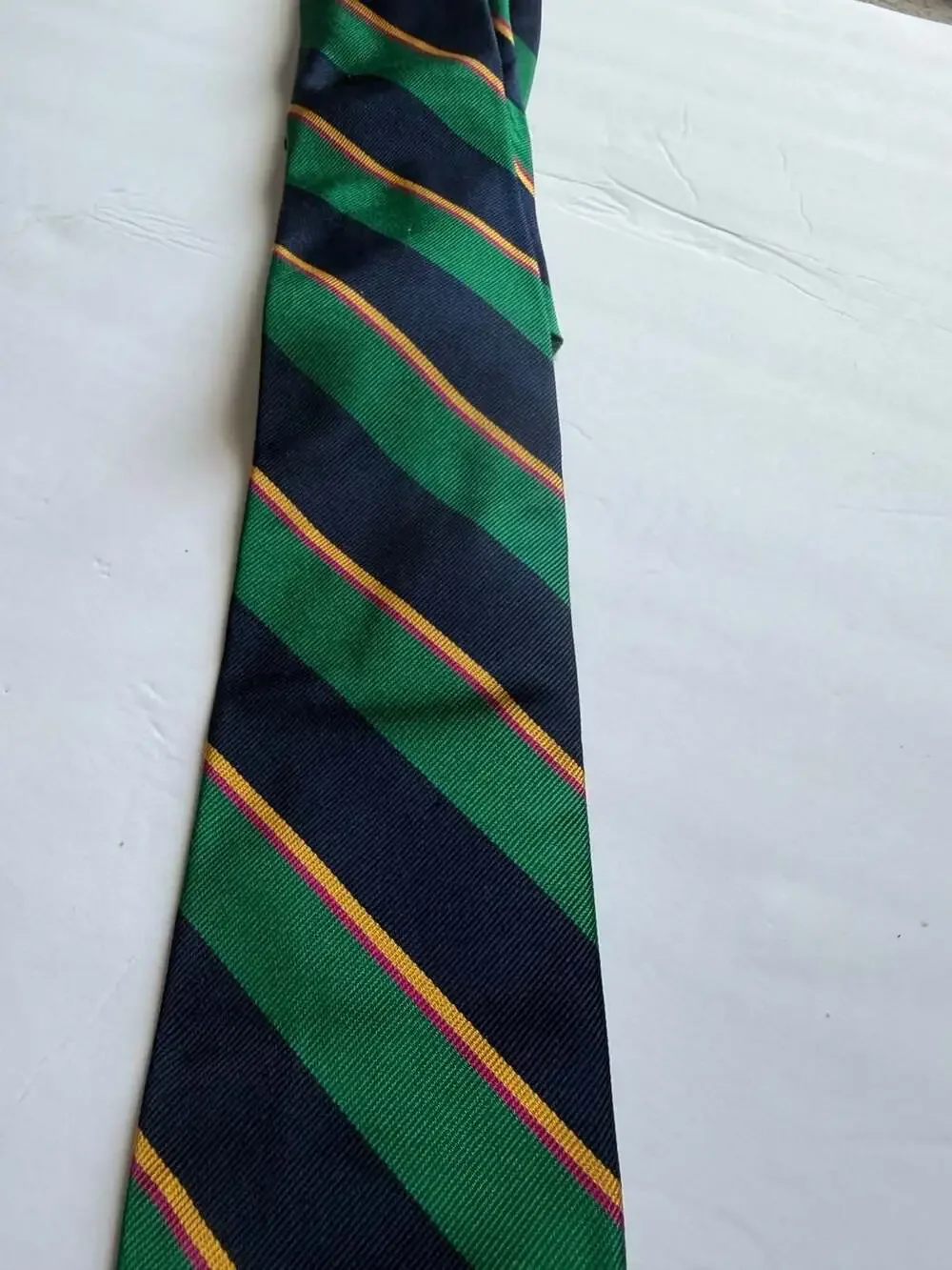 Brooks Brothers Makers Vintage Repp Stripe Silk Necktie